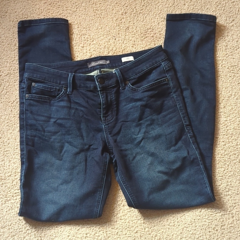 Level 99 Liza Dark Wash Denim Skinny Jeans Size 29